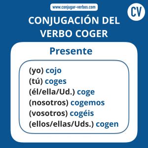 cogi o coji|Conjugar el verbo coger en español